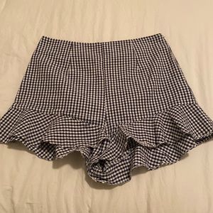 Zara shorts (navy blue and white)